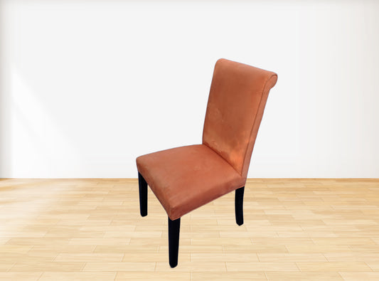 (Set of 4) Orange velvet chair