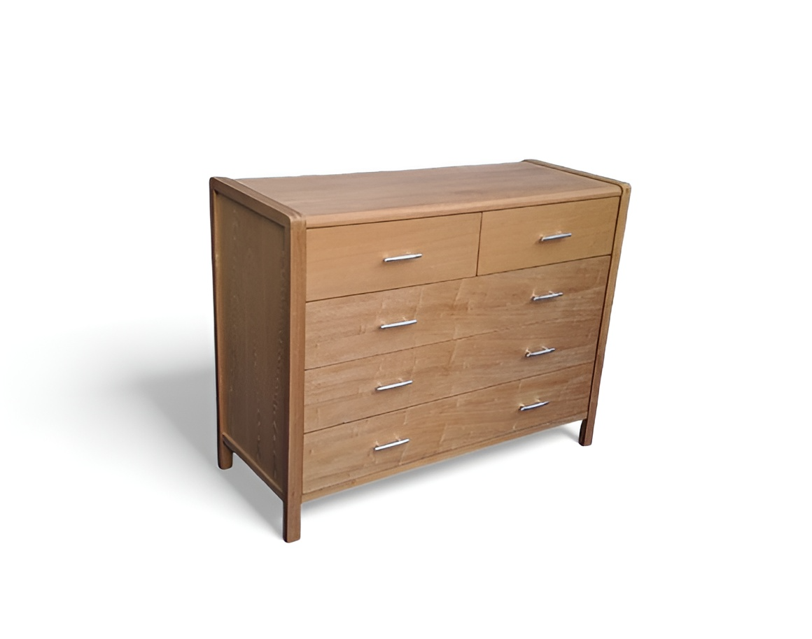 Chestnut Storage Drawers – L110cm x W46cm x H85cm