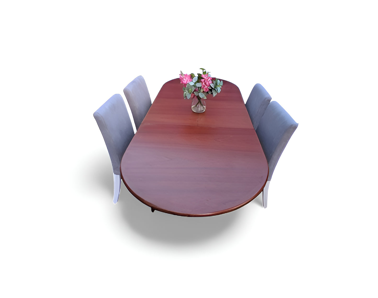 Extendable Oval Dining tableDesk – Mahogany