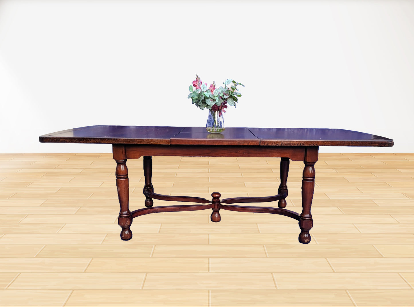 Extendable Dining Table - L180 x W100 x H74 cm (Extended Length 240 cm)