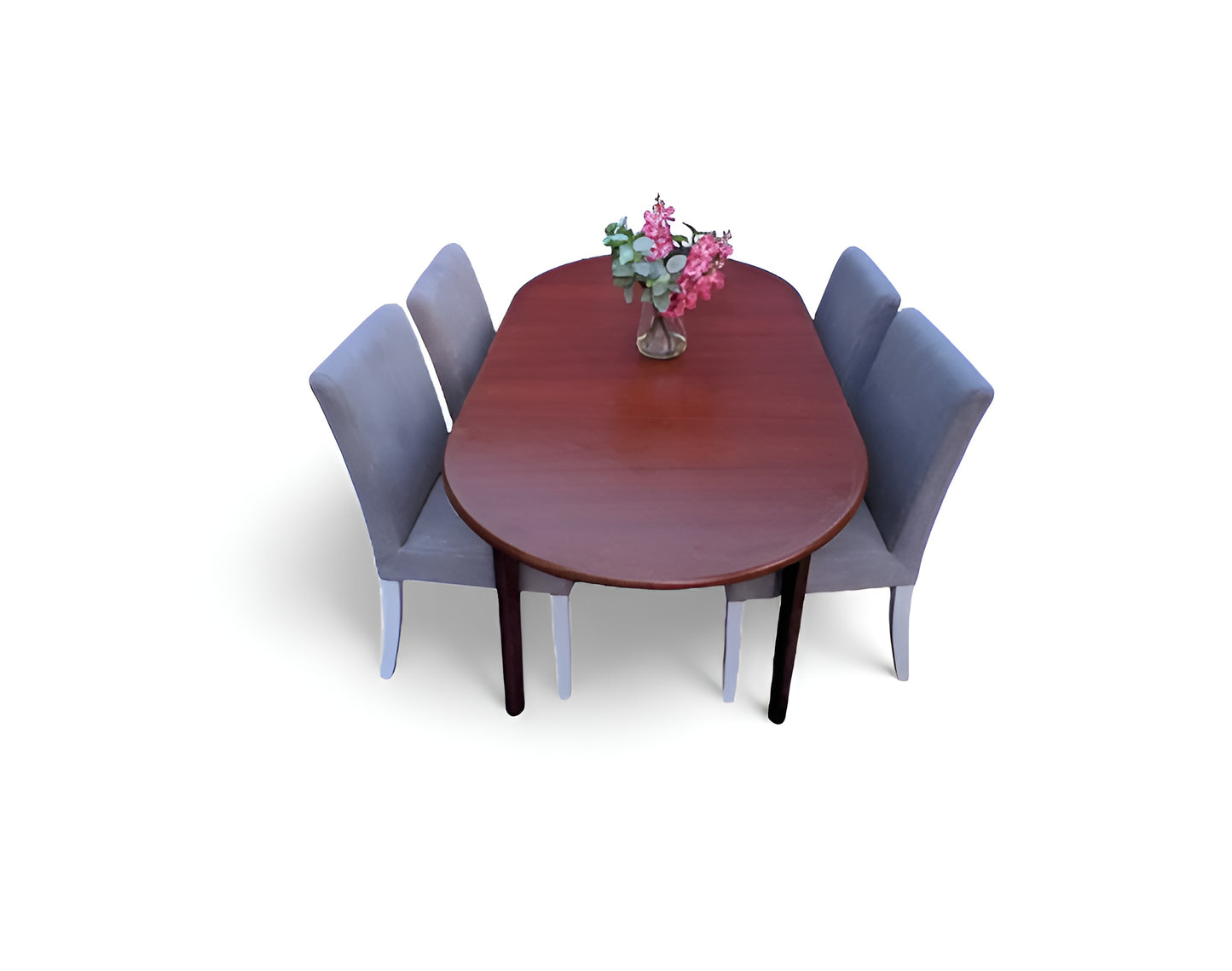 Extendable Oval Dining tableDesk – Mahogany