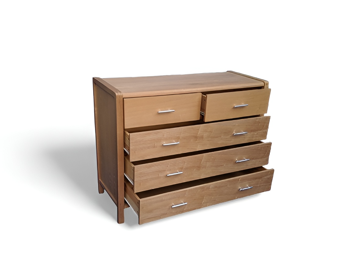 Chestnut Storage Drawers – L110cm x W46cm x H85cm