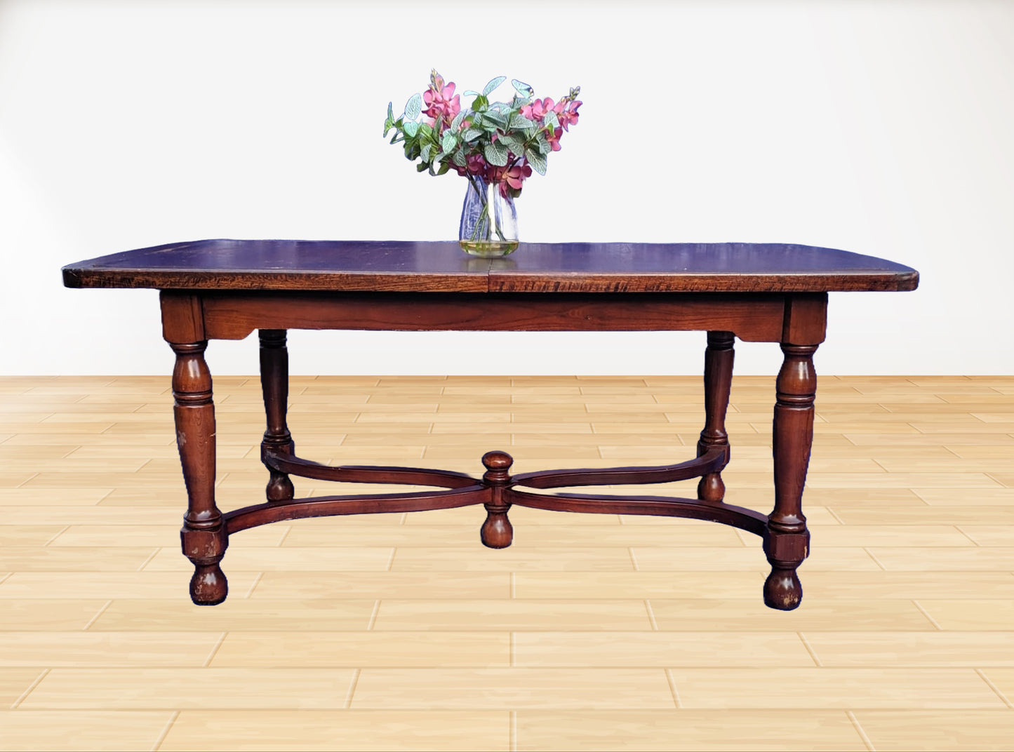 Extendable Dining Table - L180 x W100 x H74 cm (Extended Length 240 cm)