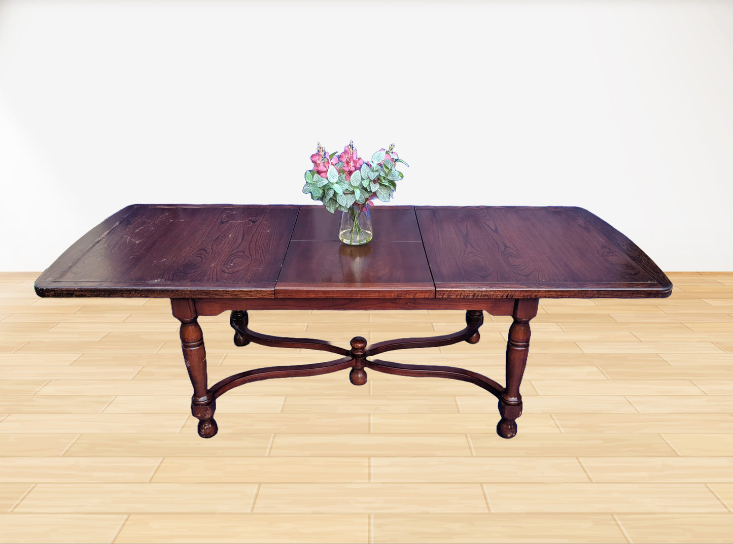 Extendable Dining Table - L180 x W100 x H74 cm (Extended Length 240 cm)